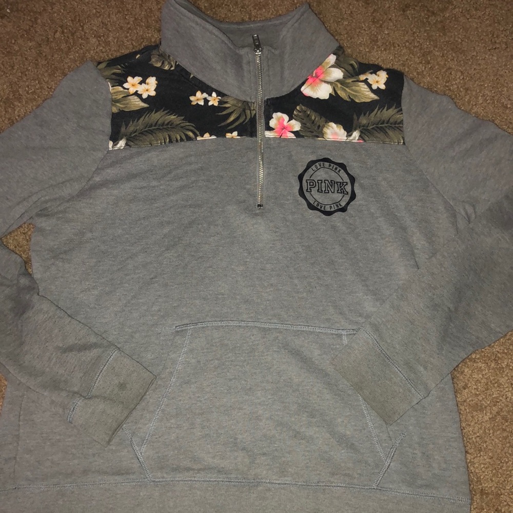LAST CHANCE: PINK Half Zip pull over